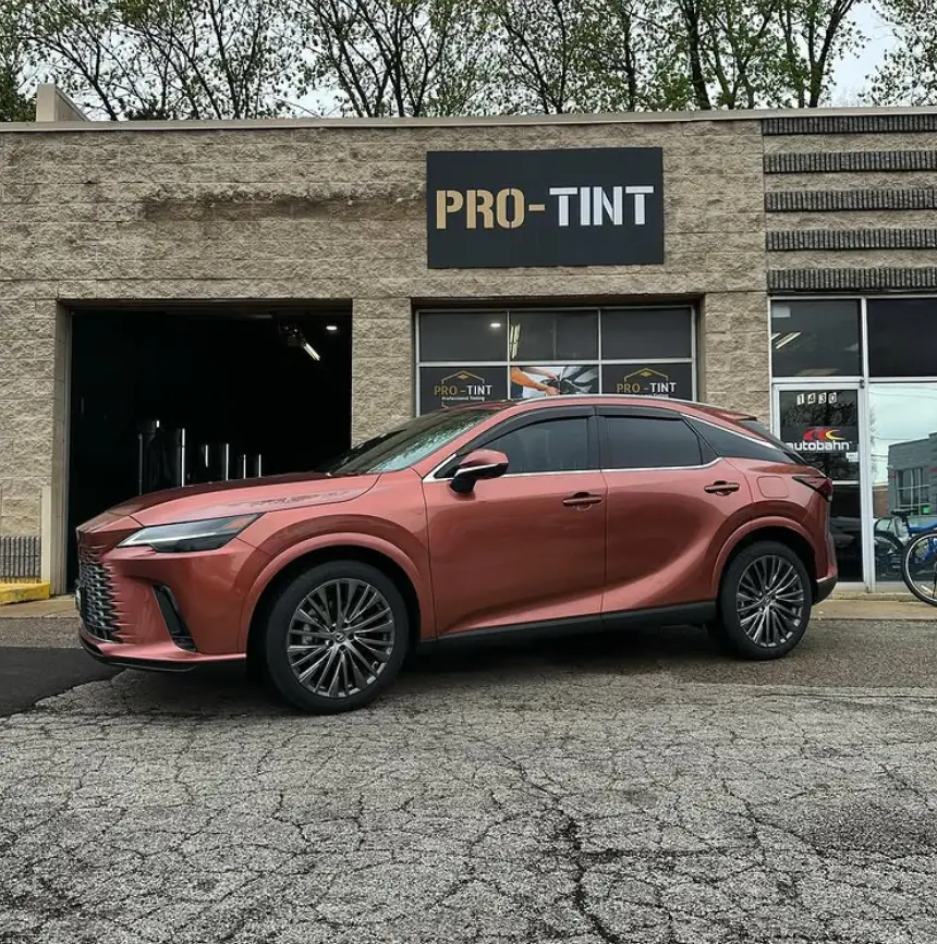 Copper Lexus RX parked outside Pro-Tint